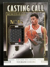 Toumani Camara 2023-24 Panini Noir Casting Call Materials RC /49 #CCM-TOU