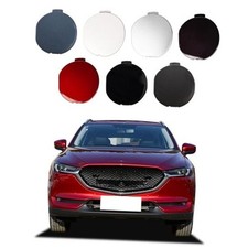 Front Bumper Tow Hook Cover Towing Eye Cap Fit for Mazda Grey left driver side
