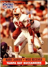  1991 Mark Carrier 88 Buccaneers 667 National Football League Sport Trading Card