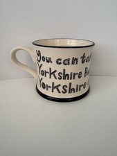 Yorkie Ware Moorland Pottery Yorkshire Dialect Mug “Lass” Large