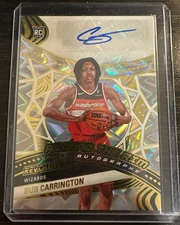 2024-25 Panini Revolution Bub Carrington Around The Rim RC Auto #90 /100 !!!