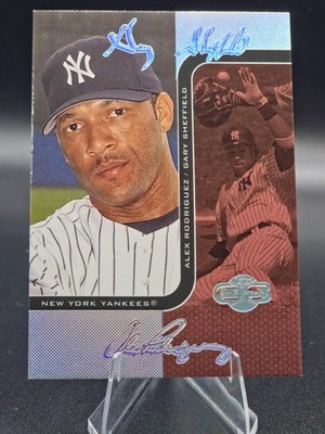 2006 Topps Co-Signers Changing Faces HyperSilver Red A-Rod Gary Sheffield /25