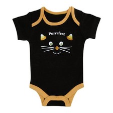 Trend Lab Baby's First Halloween Unisex Body Suit Purrrfect Cat 0-3 months