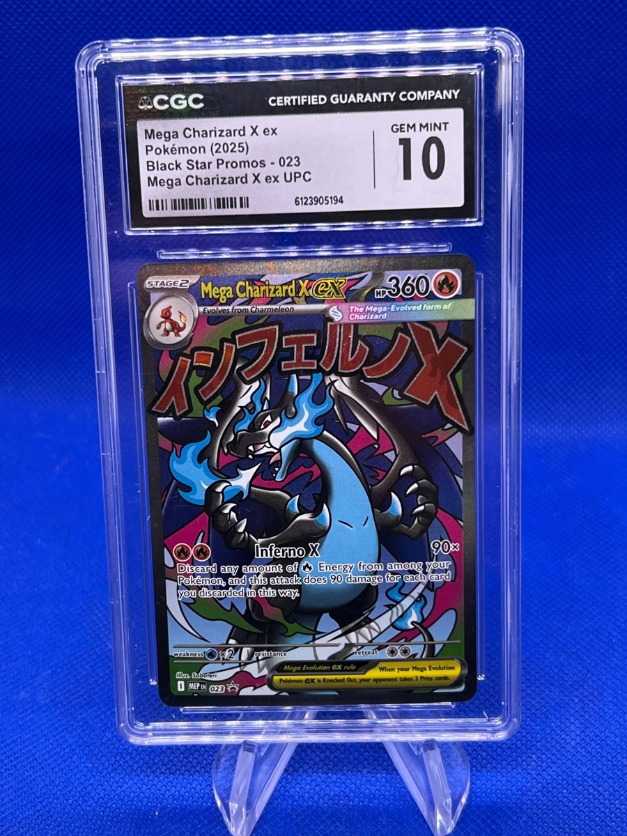 Pokemon UPC Mega Charizard X ex 023 Mega Attack Rare Black Star