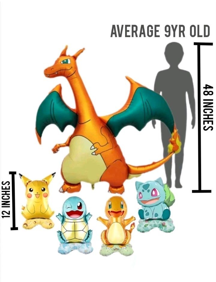 Pokemon Birthday Party Balloon Table Centerpieces 5pk 