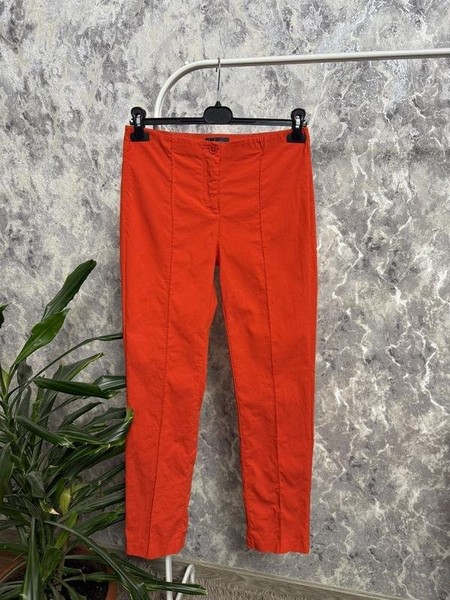 Women Emilia Parker Trousers Red Viscose 38 / M /
