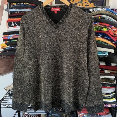 Supreme Tinsel Sweater Black Gold 2016