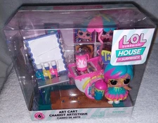LOL Surprise OMG House Of Surprises ART CART Play Set Series 6 NEW