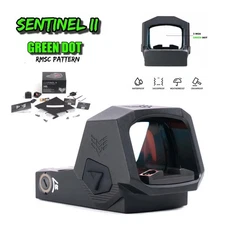 Swampfox Sentinel2 II 3 MOA 1x20mm Green Dot Sight  RMSc Footprint Shake Awake