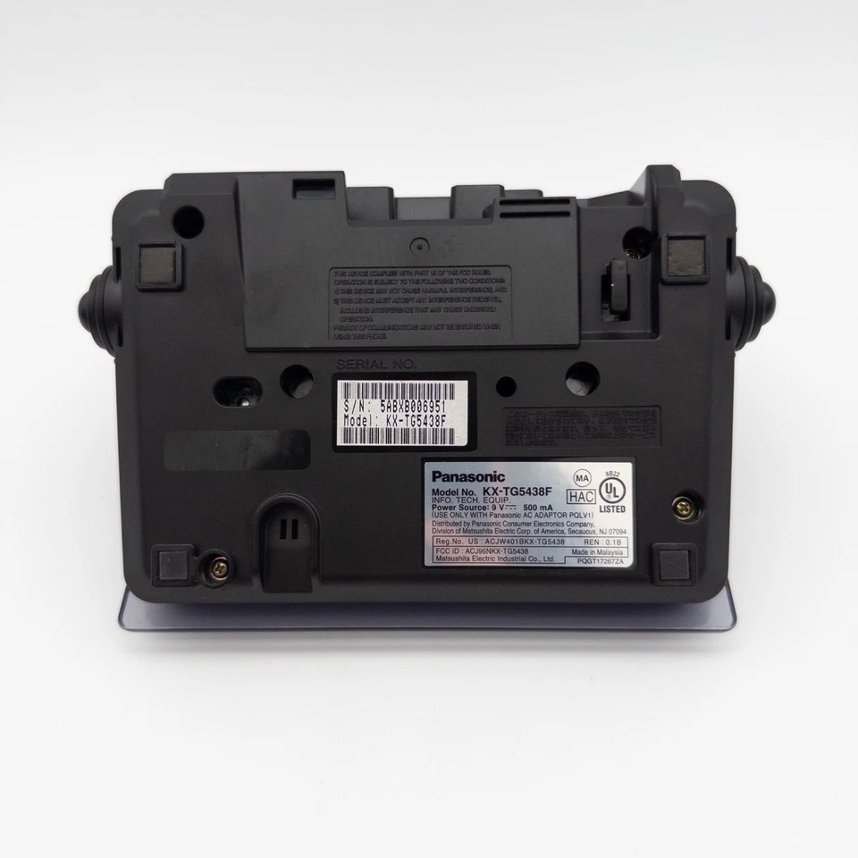 Panasonic KX-TG5438F Cordless Phone System 5.8GHz Blue Tested Needs Battery - Image 4 of 4