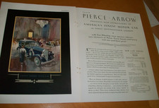 1931 Pierce Arrow Town Car Limousine Limo Upscale-mag 2p Car Ad-showroom-vg 1931 Pierce Arrow Town Car Limousine Limo Upscale-mag 2p Car Ad-showroom-vg