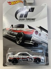 Hot Wheels 2017 Gran Turismo Nissan Skyline GT-R (34) 1/8 Long Card White
