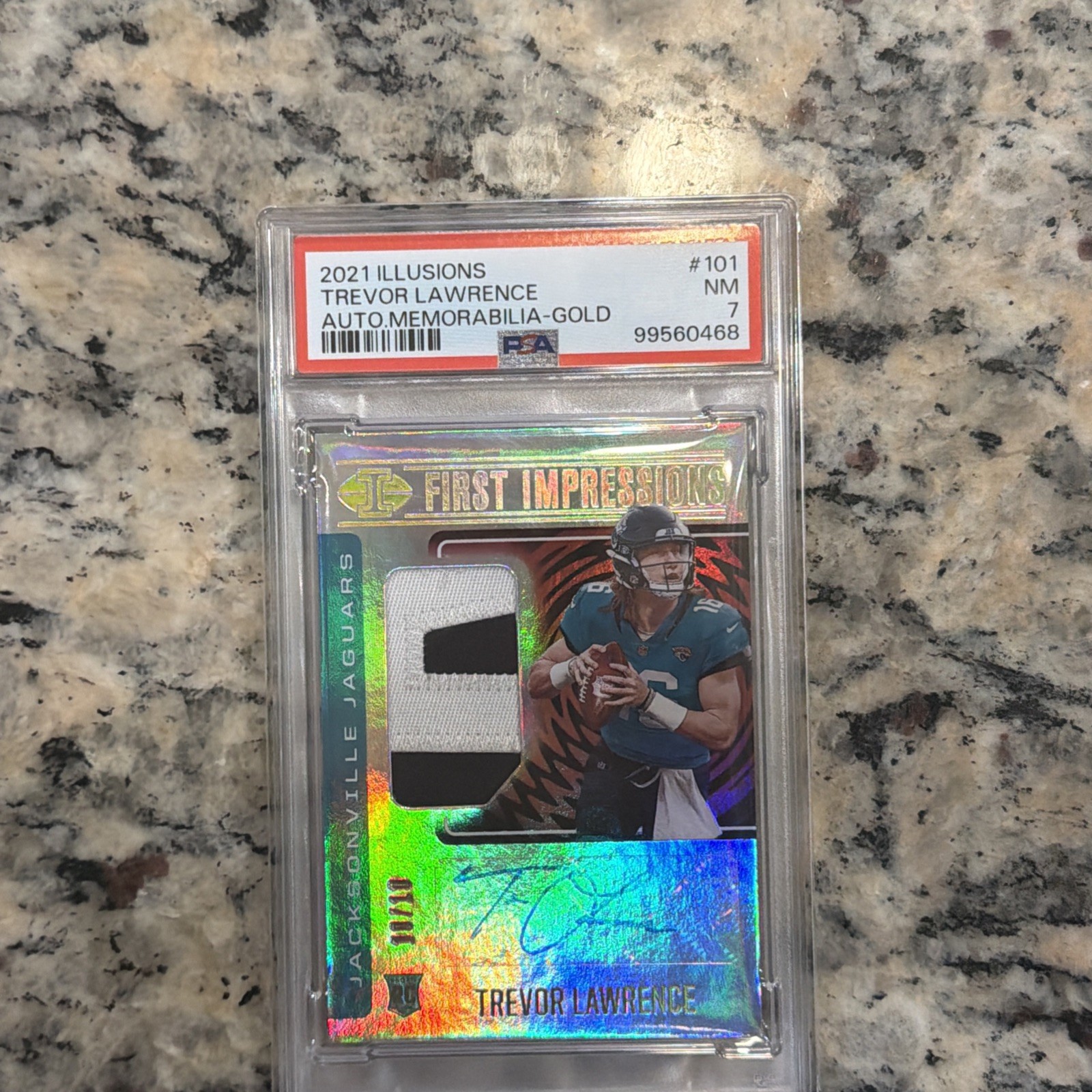 Trevor Lawrence Panini Illusions #101 Autograph Memorabilia-Gold