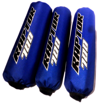 Schwarz Blau Stoßdämpferabdeckungen Yamaha Raptor 700 R-SE YFM700R...