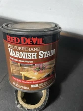 Vintage Red Devil paint can