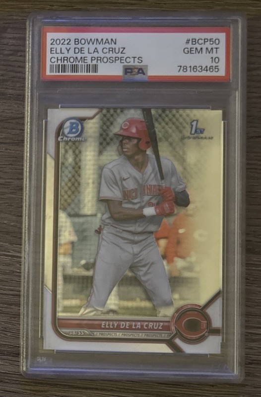 2022 Bowman Chrome Elly De La Cruz #BCP50 PSA 10 Cincinnati Reds Rookie