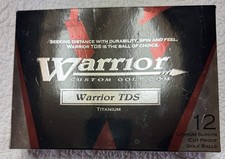 12 New Warrior TDS Golf  Balls, Titanium, Cut Proof Cover, Extra Distance