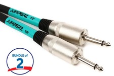 JUMPERZ JSP122QQ-10 1/4 inch TS to 1/4 inch TS Speaker Cable 2 Pack - 10 foot