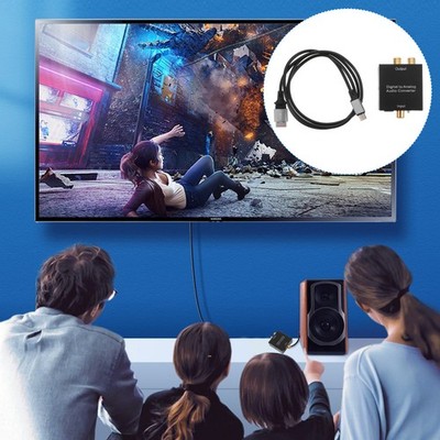 Audio -Konverter digital zu analogen Faser bis 3,5 mm RCA -Audioadapter