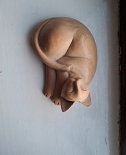 Wooden Carved Cat