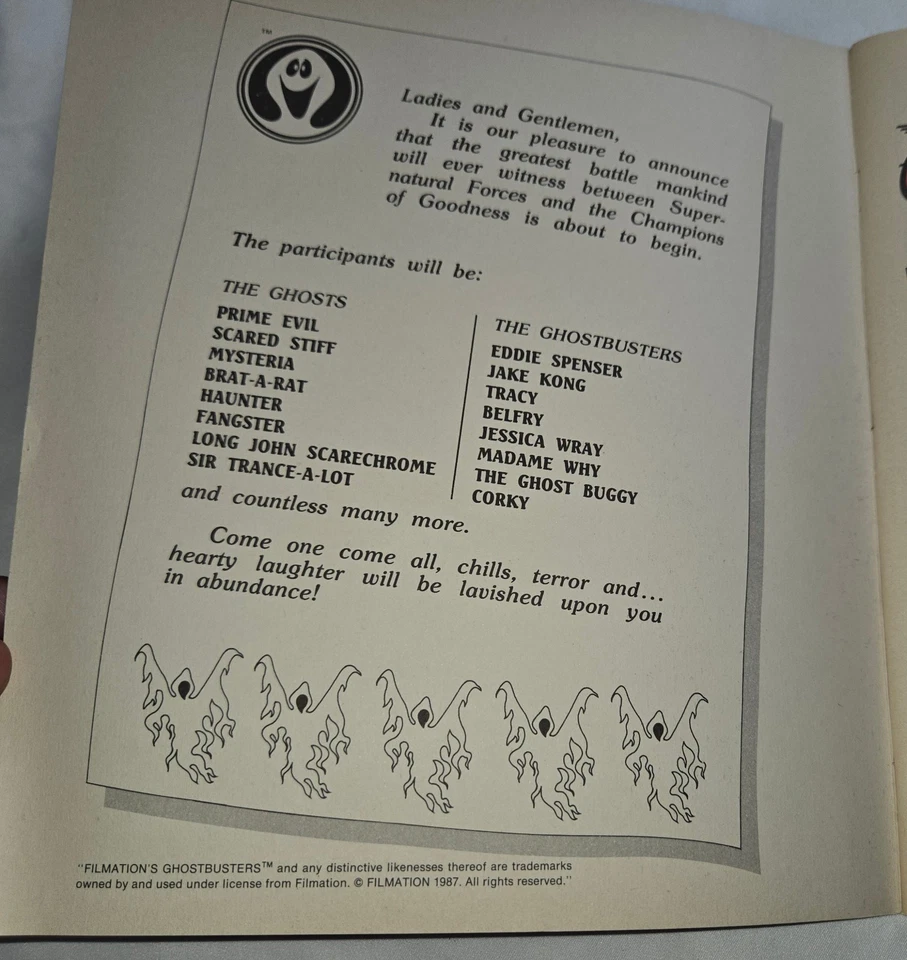 Libro álbum de pegatinas Panini Ghostbusters 6 pegatinas aplicadas sin daños ni defectos Foto 2 de 4