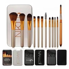 12 Stück Make-up Pinsel Set Pinsel Zwölf Eisen Box Lidschatten Foundation Pinsel