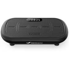 MERACH Vibration Plate Exercise Machine, 440 Lbs Black