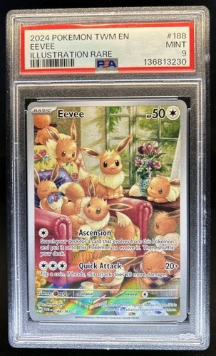 2024 Pokemon Twilight Masquerade Eevee #188/167 PSA 9