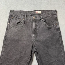 Wrangler Jeans Mens 34x32 Black Denim Faded Relaxed Fit Bootcut Western Adult