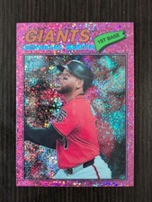 2026 Topps Heritage - Dominic Smith #225 Chrome Pink Sparkle