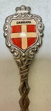 Souvenir Spoon Collectible Danmark twisted handle Vintage
