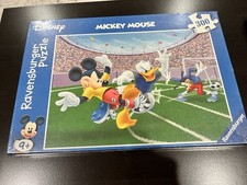 RAVENSBURGER Mickey Mouse  Goal  Puzzle Complete. Very Rare And Hard To Find.
