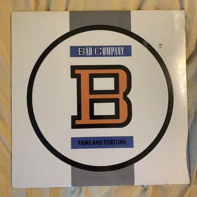 BAD COMPANY Fame and Fortune Vinyl Record Album 1986 Pressing  NEW & SEALED