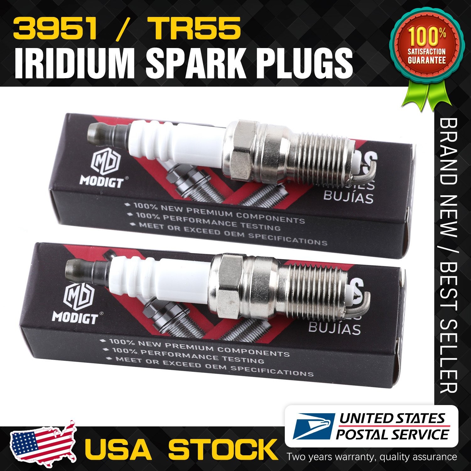 6x Fit NGK TR55/3951 Spark Plugs For Ford Chevrolet Cadillac Buick GMC Mercury