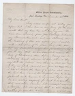 CIVIL WAR LETTER - 6th CT Infantry at Jones Landing VA - Hears Richmond Fighting