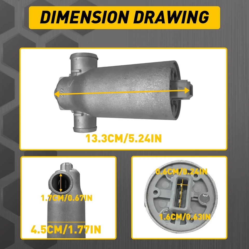 Fuel Injection Air Idle Control Valve For BMW 323i 325i 328i 330i 528i 530i X3 - Image 4 of 4