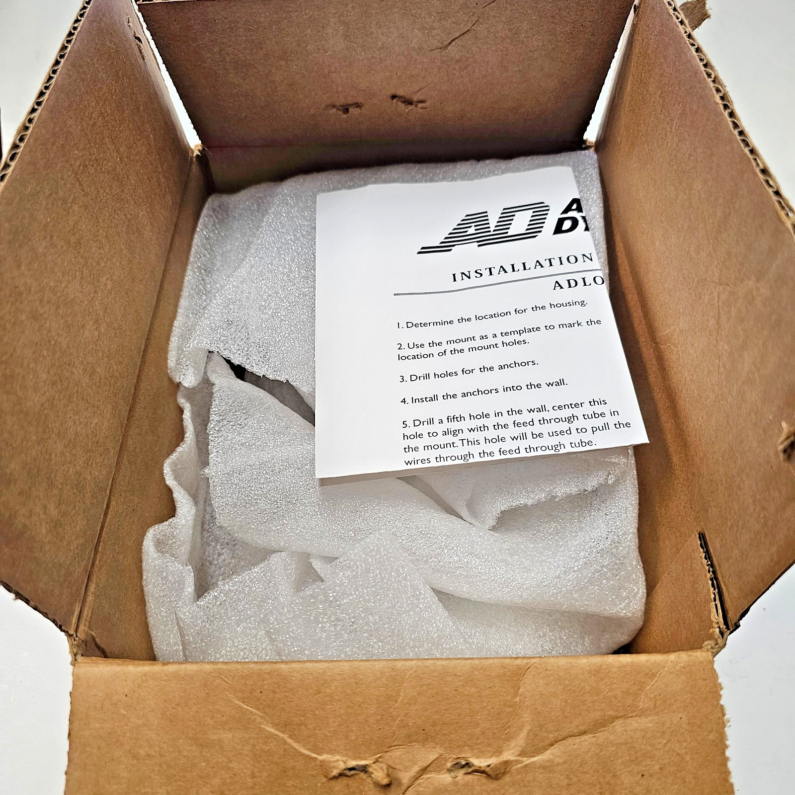 American Dynamics ADLOMARM Gooseneck Mounting Arm, White NEW (Open Box) Other