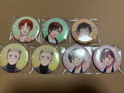 Hetalia Badge Set Italy Germany Japan Spain Romano 7p ARomaSpn Water Resistant