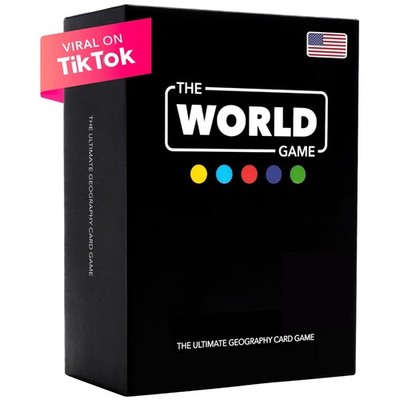 Educational Geography Card Game with World Map - Perfect for Ages 8 and Up!