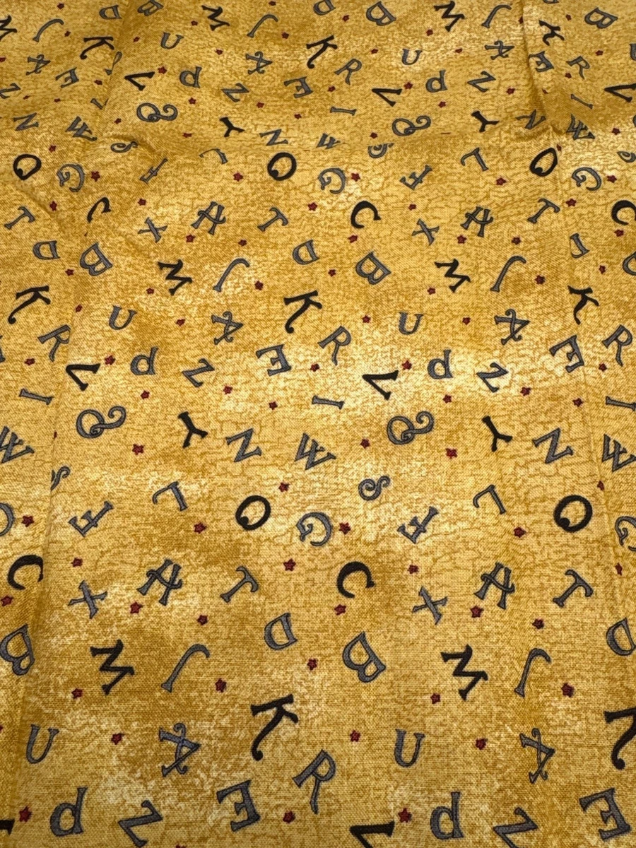 Letters, Numbers & Words Red Craft Fabrics for sale | eBay