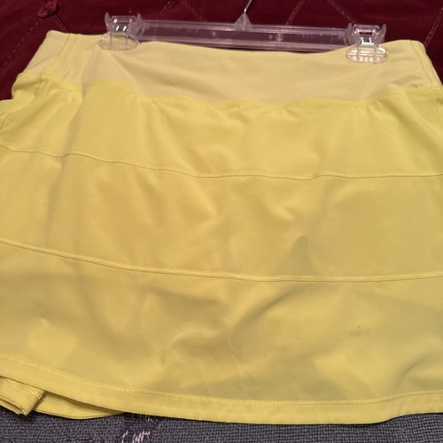 Lululemon pace, rival highlighter, yellow skirt, size 10 tall New without tags