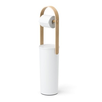 Umbra Bellwood Toilet Paper Stand Holder with Reserve Storage Compartment for 3