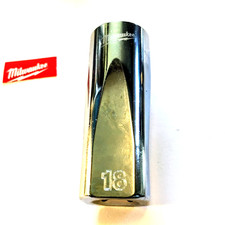 Milwaukee  18mm x 3/8 In. Dr  6-Point Deep Socket Free USA Shipping