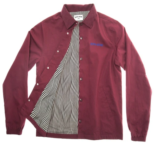 Vintage FA F*cking Awesome SH*T Cotton Ripstop Coach Jacket Size L Maroon 2015 image 18