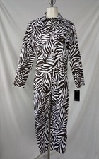 Vintage 1990s Sharon Endick Kate 2 Piece Demim Set Jacket Cropped Pant L NWT
