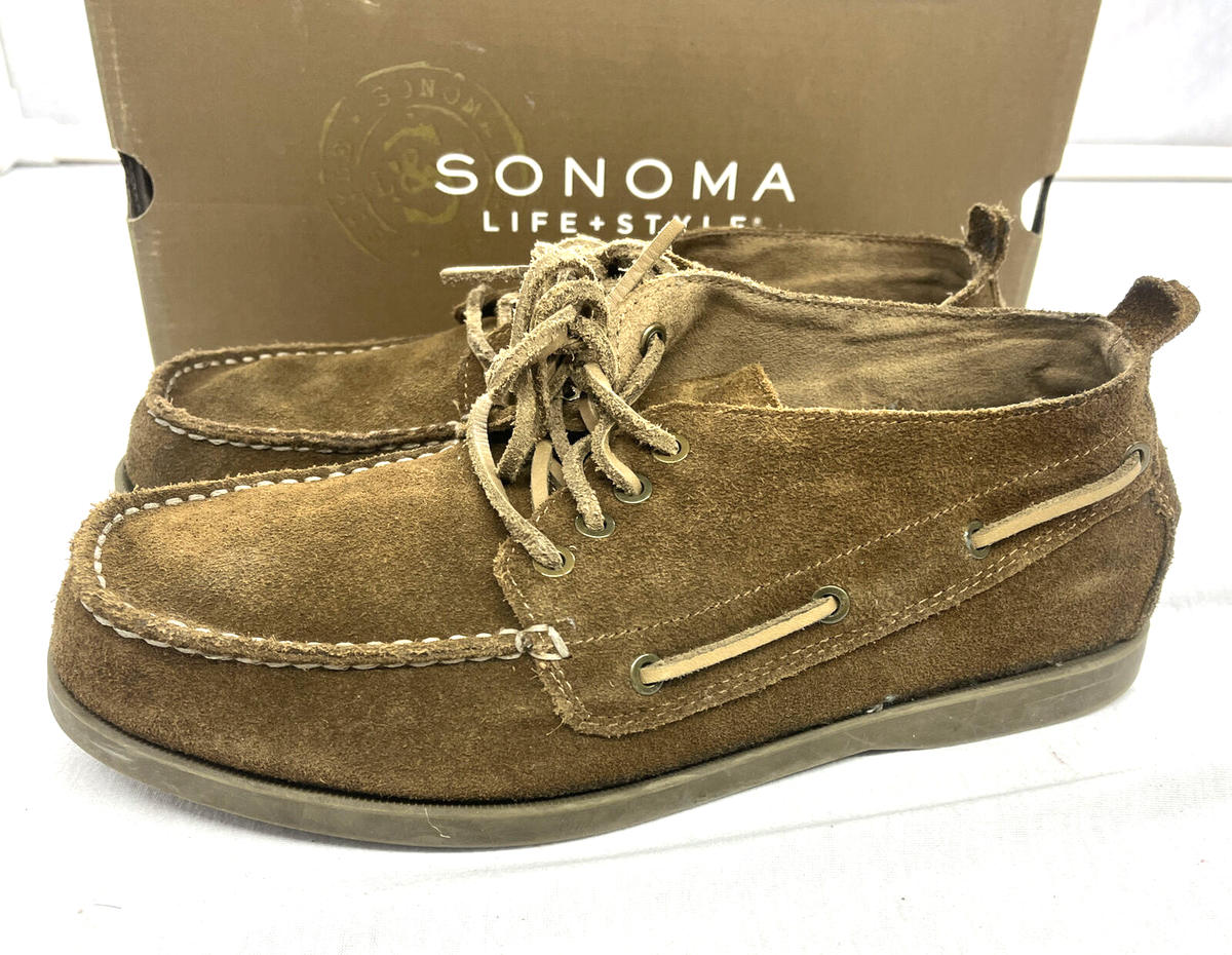 Sonoma Brown Suede Lace-Up Men display picture 3