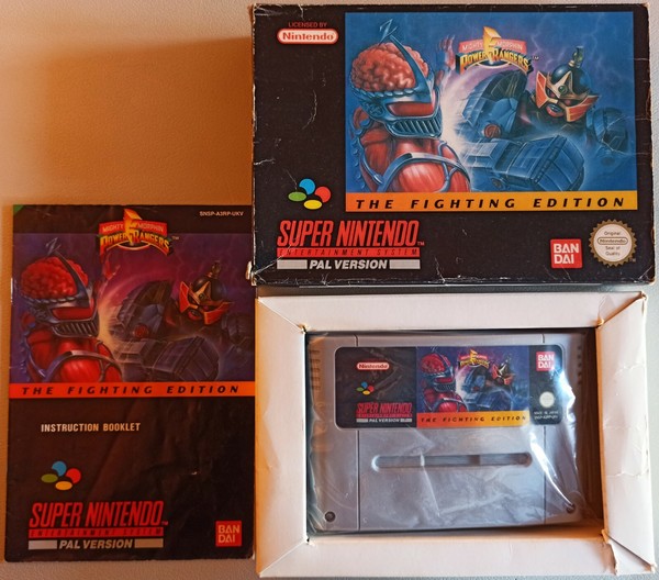 Power Rangers Fighting Edition Snes Super Nintendo Game Uncommon Uk Exclusive