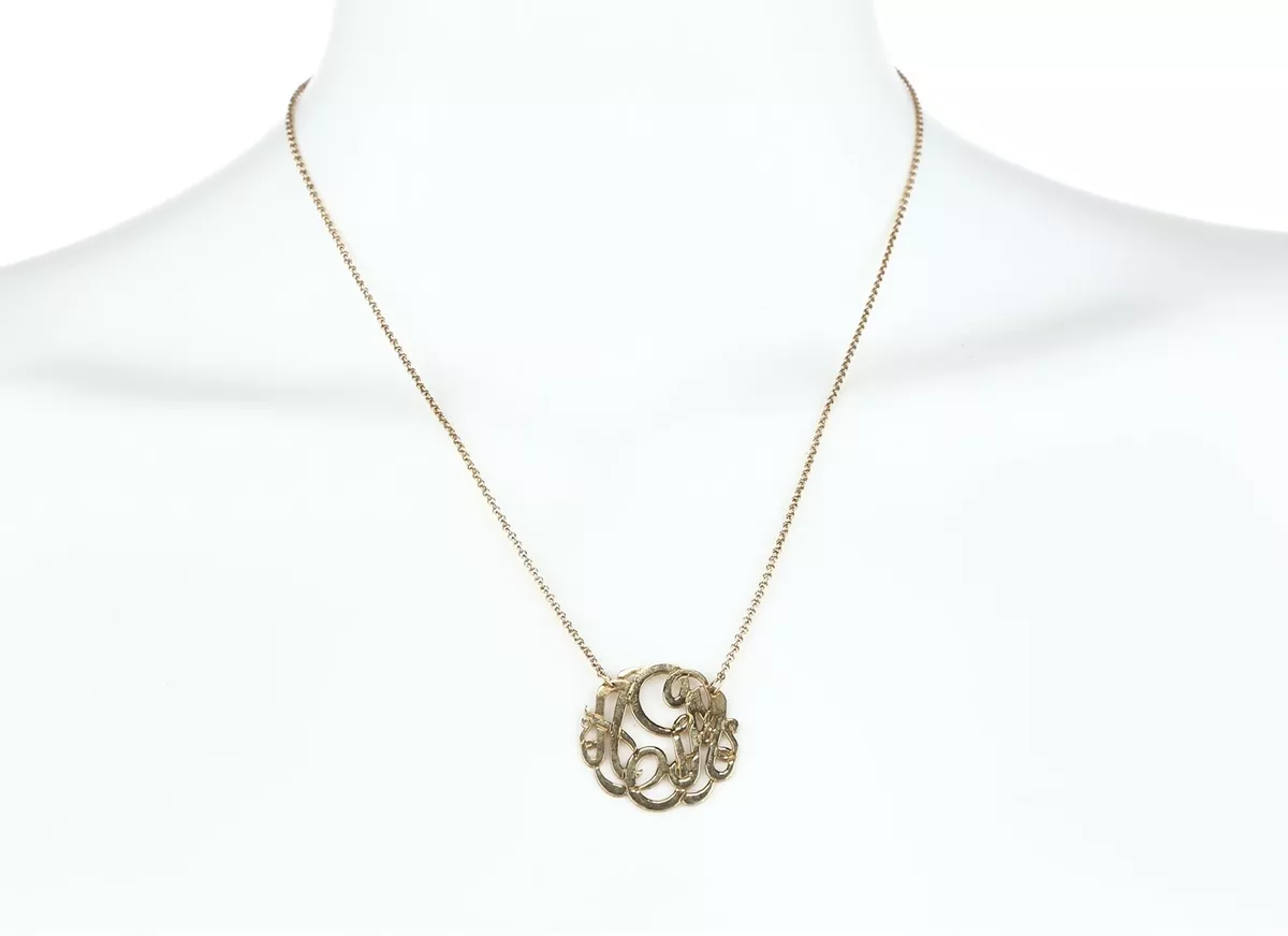 Argento vivo monogram best sale necklace