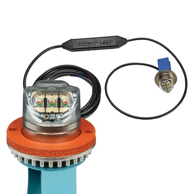 ECCO 9013 Series Hide-A-LED Plug-In Mount Amber/White LED Strobe Light