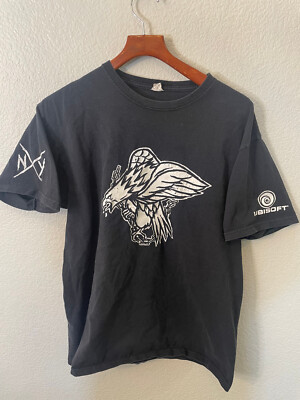 Anvil The Crew Ubisoft Video Game Shirt Mens Large Black Promo Black Eagle